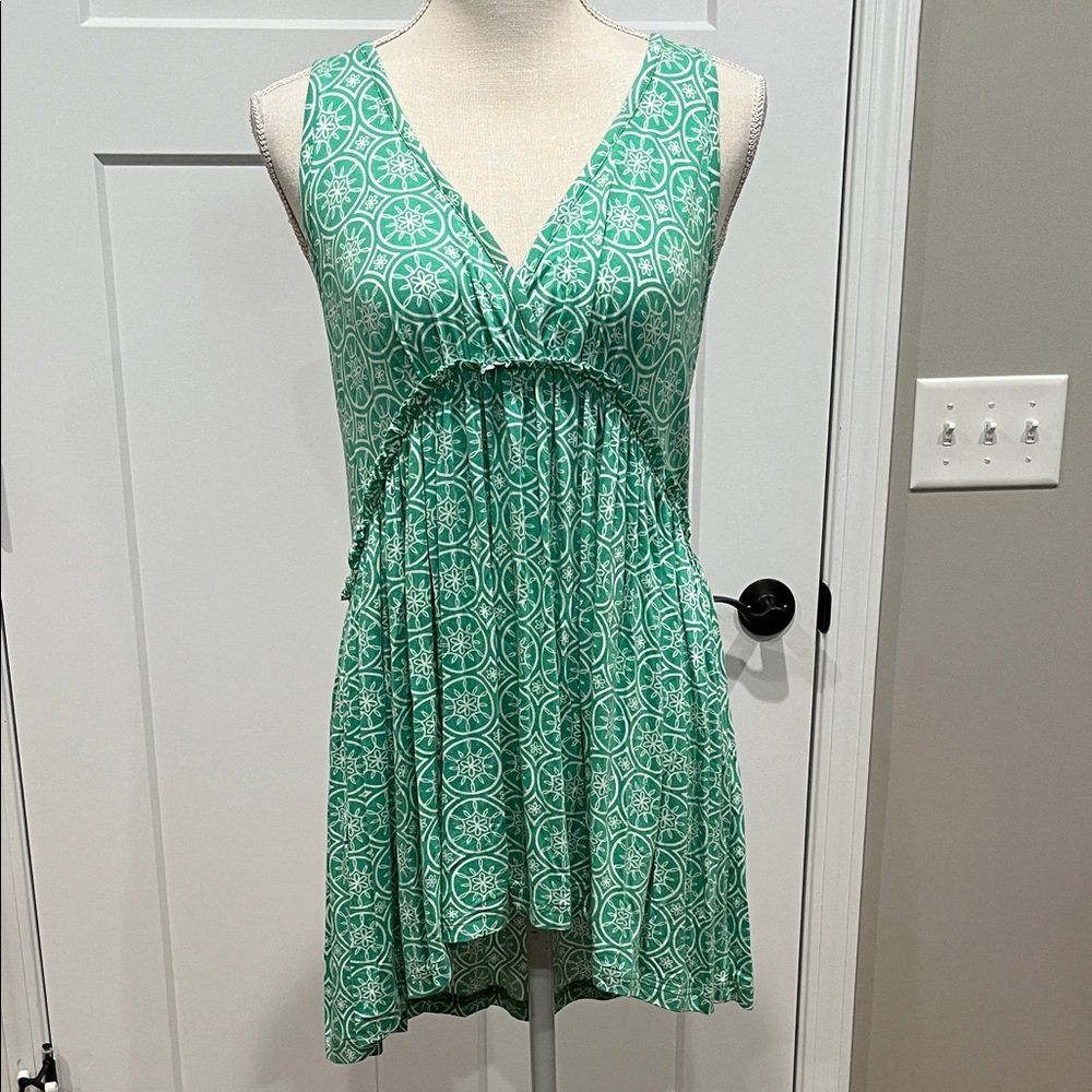 Matilda Jane Green Patterned Tank Top